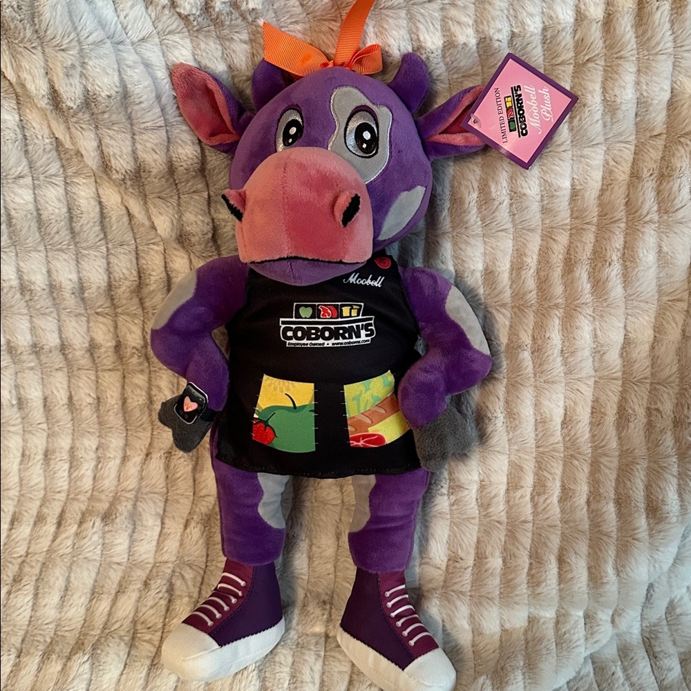 Coborn's Collectible Purple Cow Plush Toy #2198 of 3000.